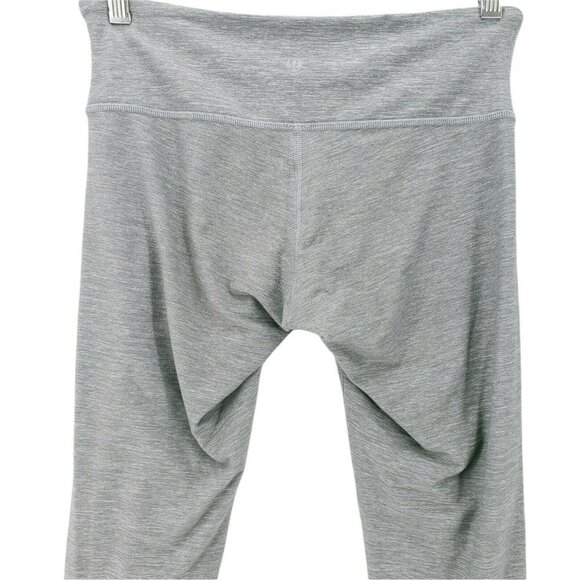 Lululemon Heather Grey Crop Capri Leggings Size 6 - Picture 4 of 8